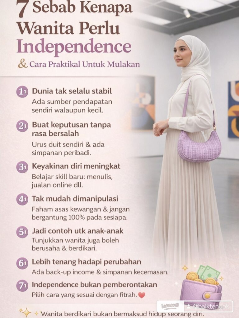 7 Sebab Kenapa Wanita Perlu Independence (Dan Cara Praktikal Untuk Mulakan)